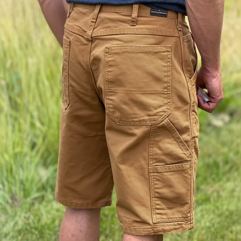 12 oz Duck Canvas Carpenter Short - Brown - Image 5