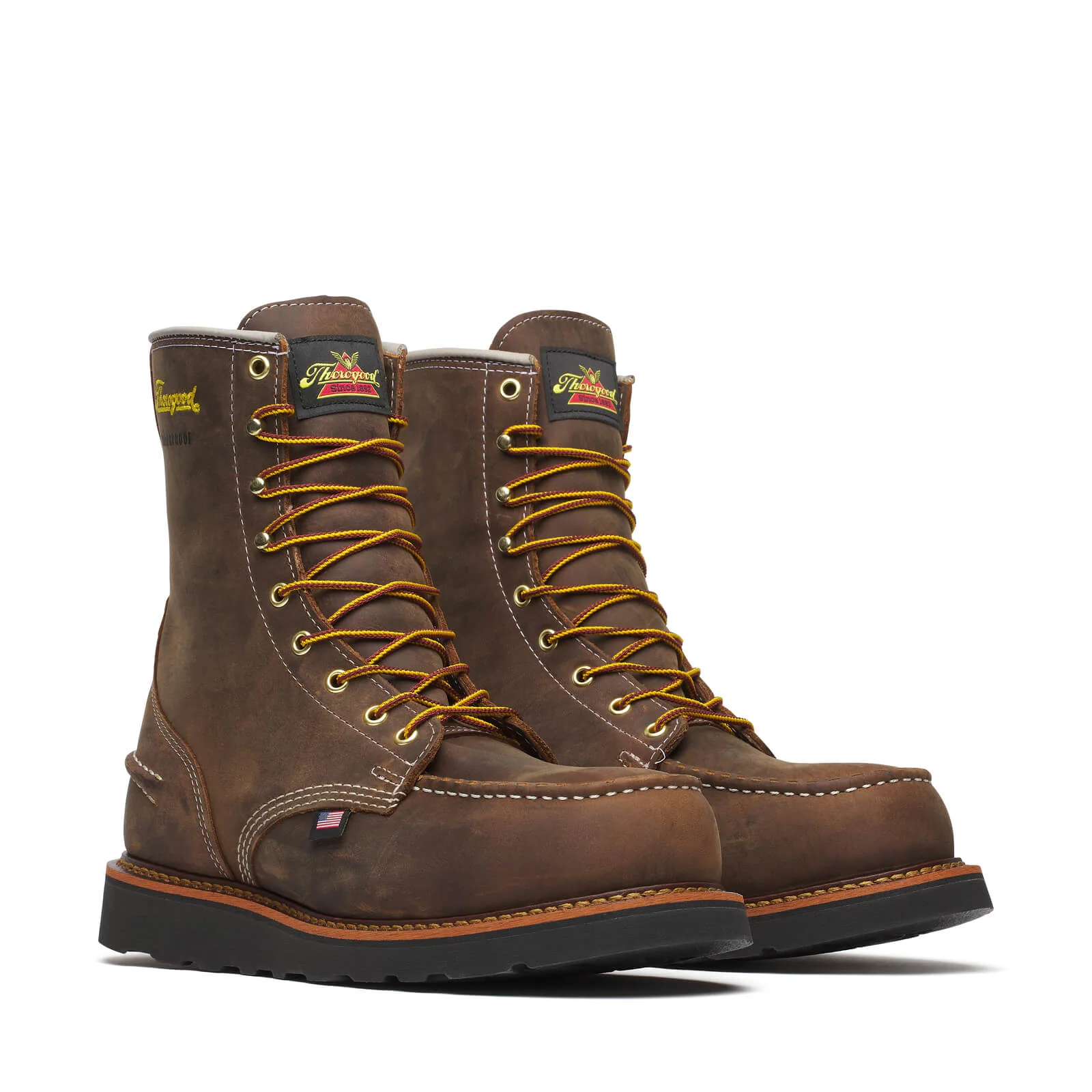 1957 Series 8" Crazy Horse Steel Toe Work Boot With Black Wedge