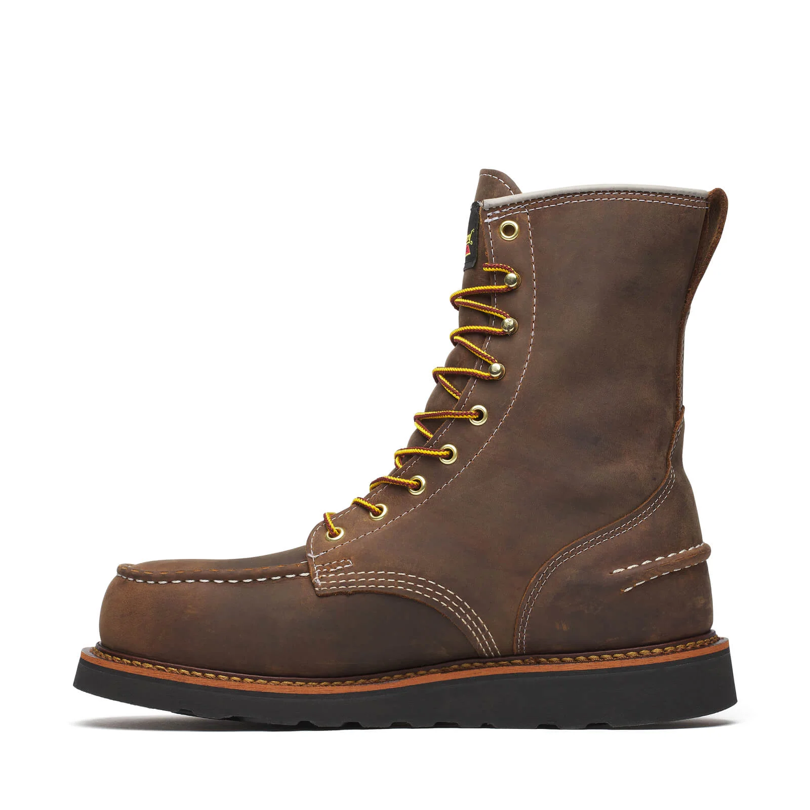 1957 Series 8" Crazy Horse Steel Toe Work Boot With Black Wedge - Image 5