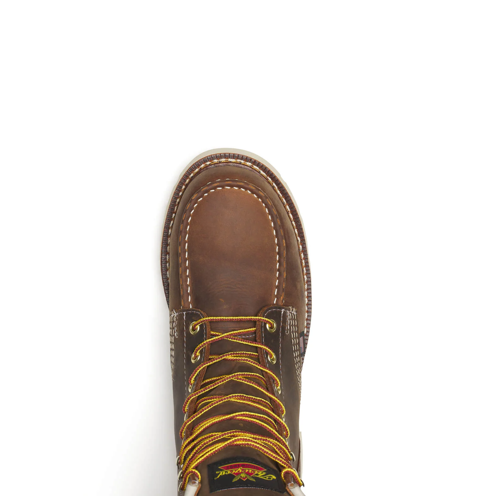 1957 Series 8" Crazy Horse Steel Toe Work Boot With White Wedge - Image 6