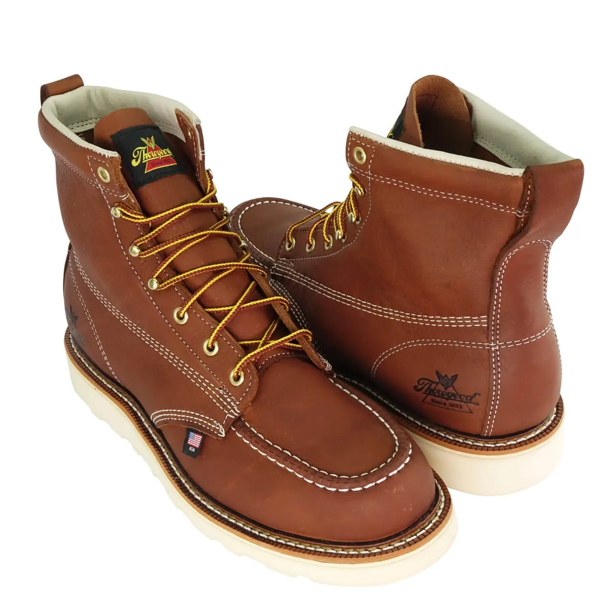American Heritage 6″ Tobacco Moc Toe Work Boot - Image 4