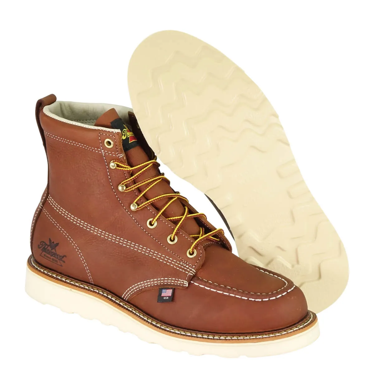 American Heritage 6″ Tobacco Moc Toe Work Boot - Image 5