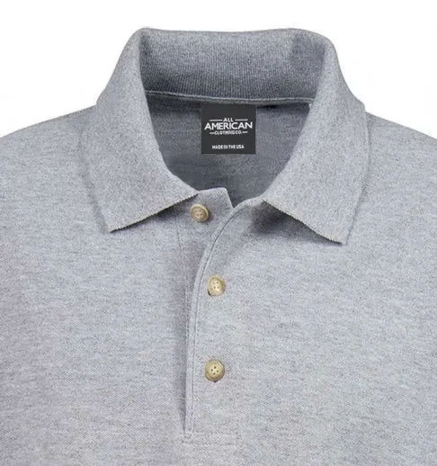 Men’s Cotton Stretch Long Sleeve Polo Shirt - Image 2