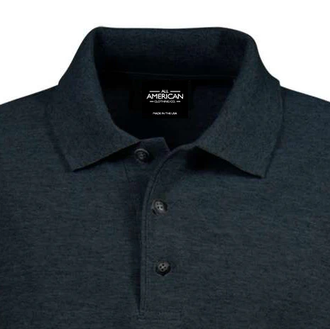 Men’s Cotton Stretch Long Sleeve Polo Shirt - Image 8