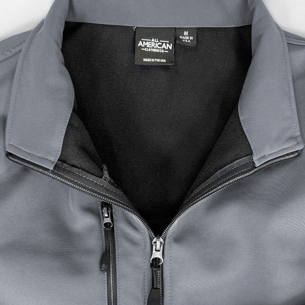 Men's Weather Resistant Soft Shell Fleece Full-Zip Jacket - Image 3