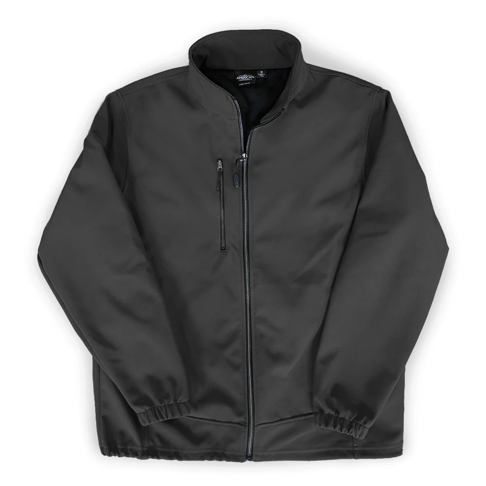 Men's Weather Resistant Soft Shell Fleece Full-Zip Jacket - Image 6