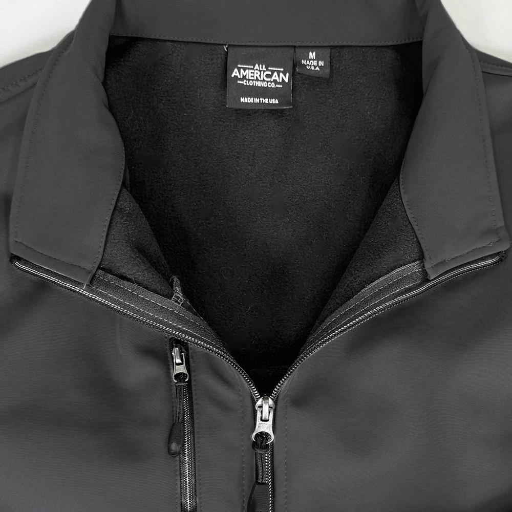 Men's Weather Resistant Soft Shell Fleece Full-Zip Jacket - Image 7