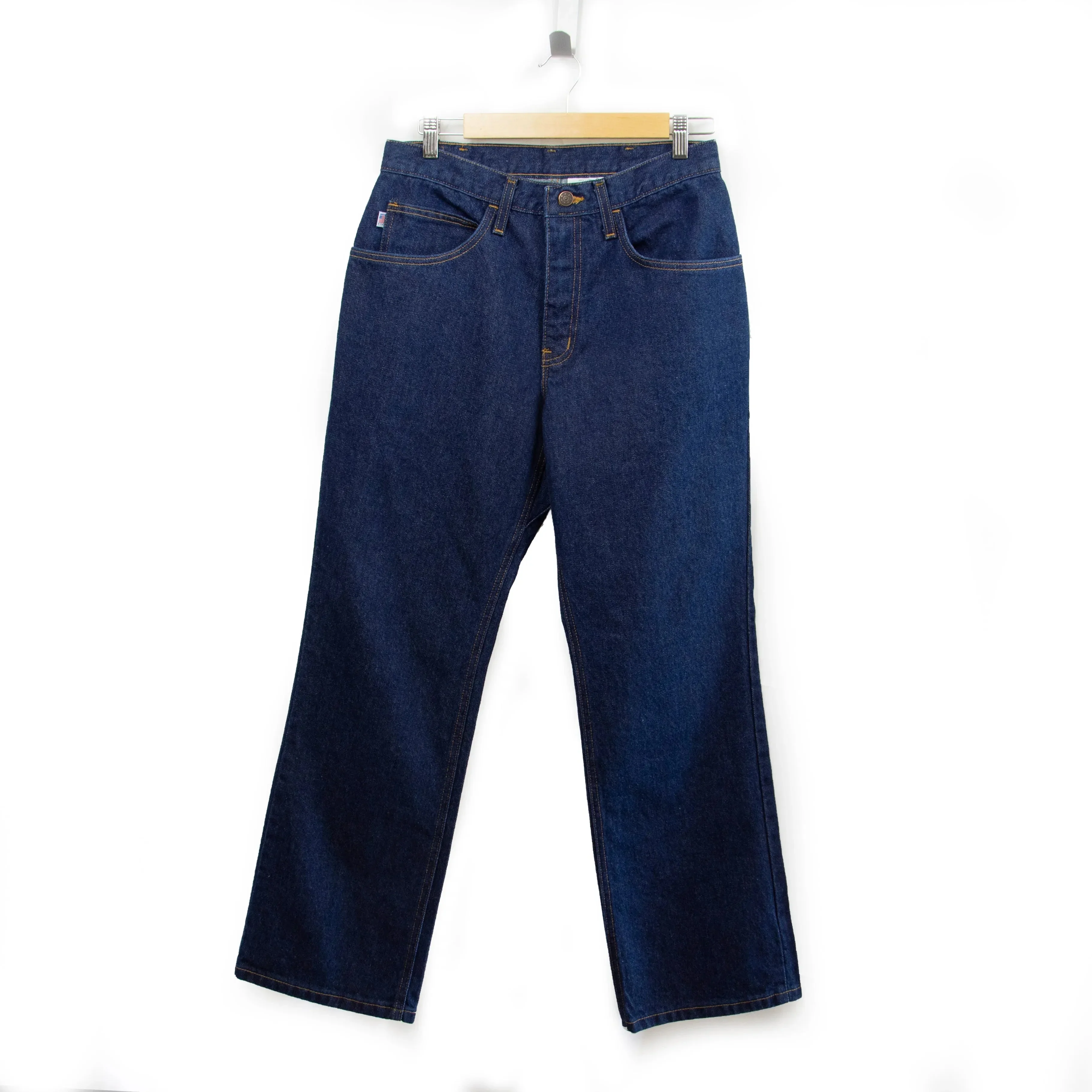 Men's Boot Cut Jean with Gusset - Dark Stonewash - Image 7