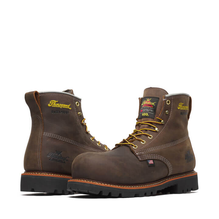 American Legacy Series 6” Crazy Horse Nano Safety Toe Insulated Waterproof Work Boot - Image 2
