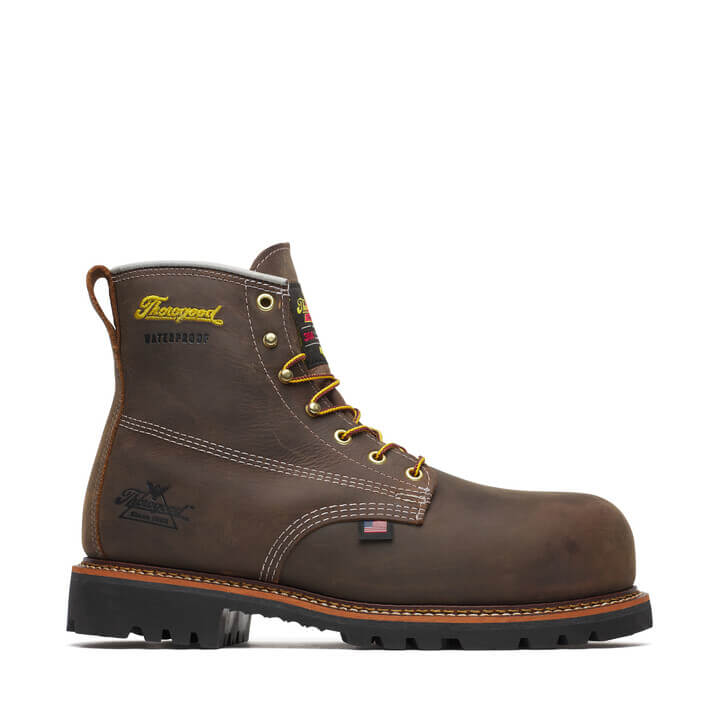 American Legacy Series 6” Crazy Horse Nano Safety Toe Insulated Waterproof Work Boot - Image 3
