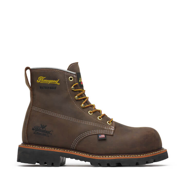 American Legacy Series 6” Crazyhorse Nano Toe Waterproof Work Boot - Image 2