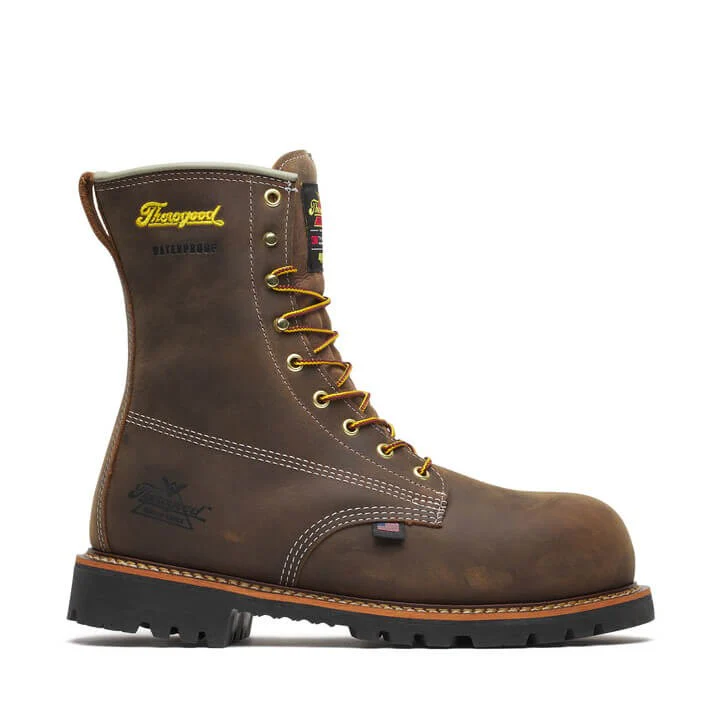American Legacy Series 8” Crazy Horse Nano Safety Toe Insulated Waterproof Work Boot - Image 3