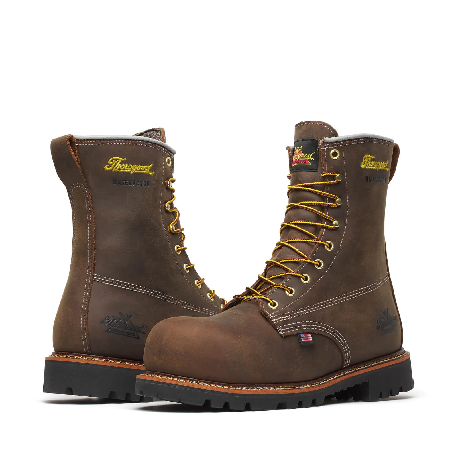 American Legacy Series 8” Crazyhorse Nano Toe Waterproof Work Boot - Image 2