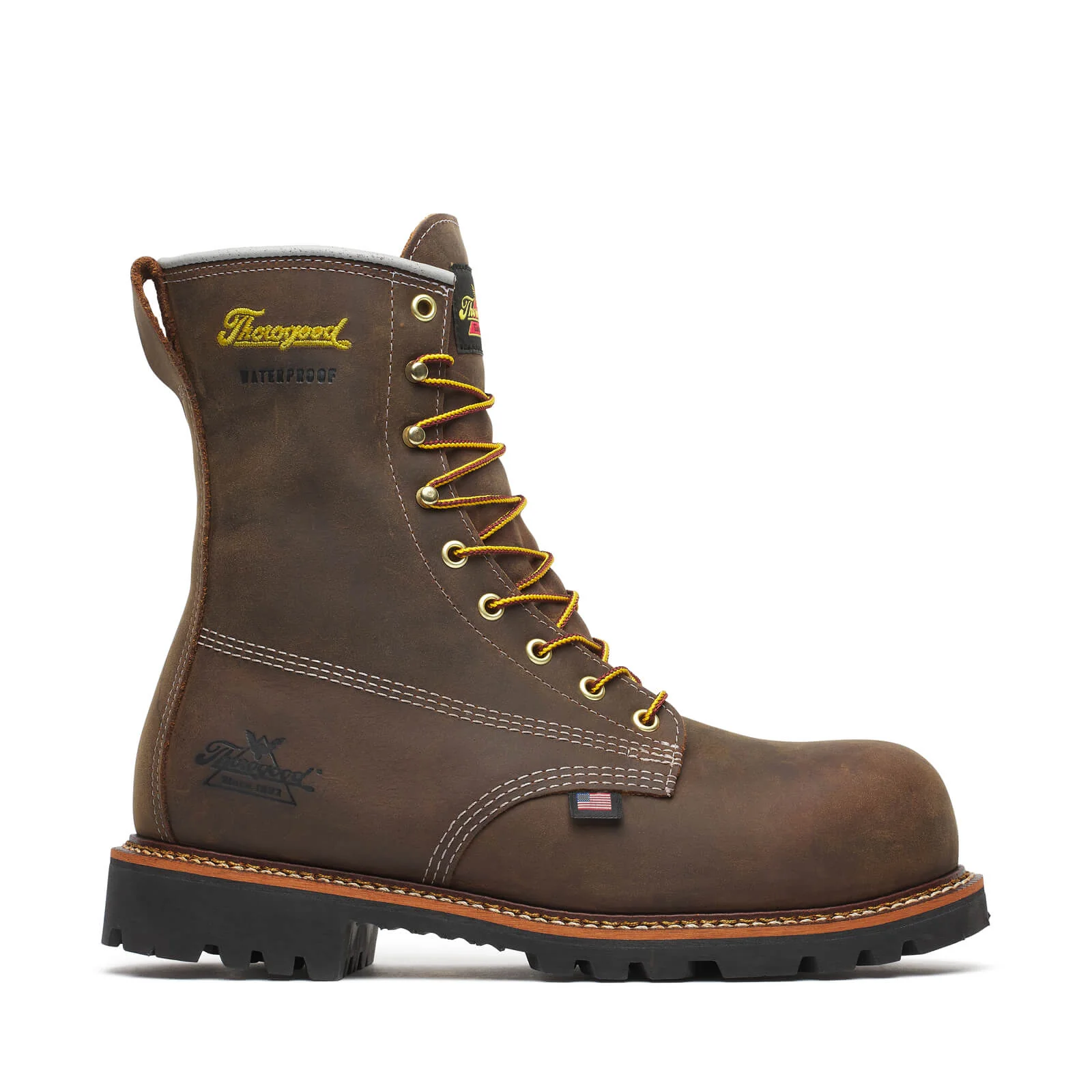 American Legacy Series 8” Crazyhorse Nano Toe Waterproof Work Boot - Image 3