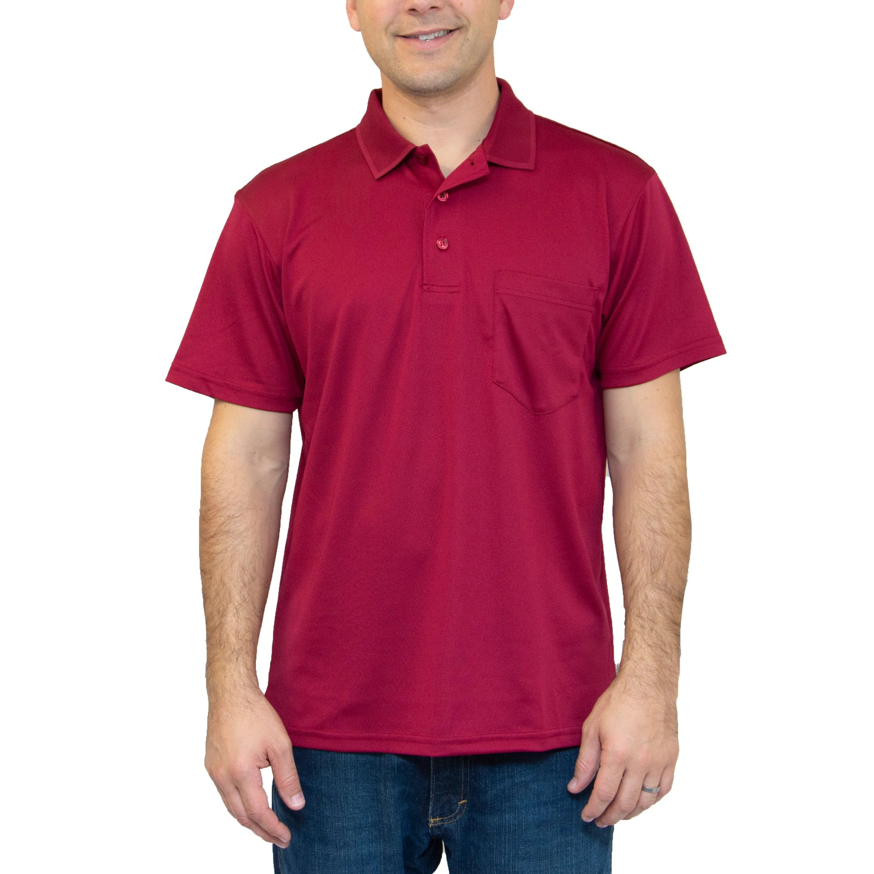 All American Clothing Co. - Aqua Dry Polo with Pocket - Image 4