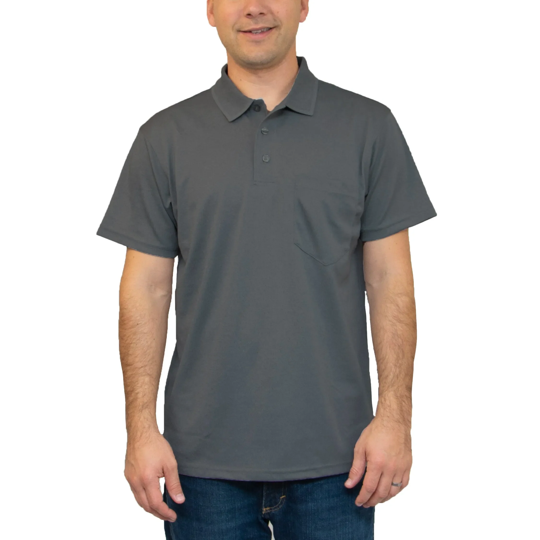 All American Clothing Co. - Aqua Dry Polo with Pocket - Image 5