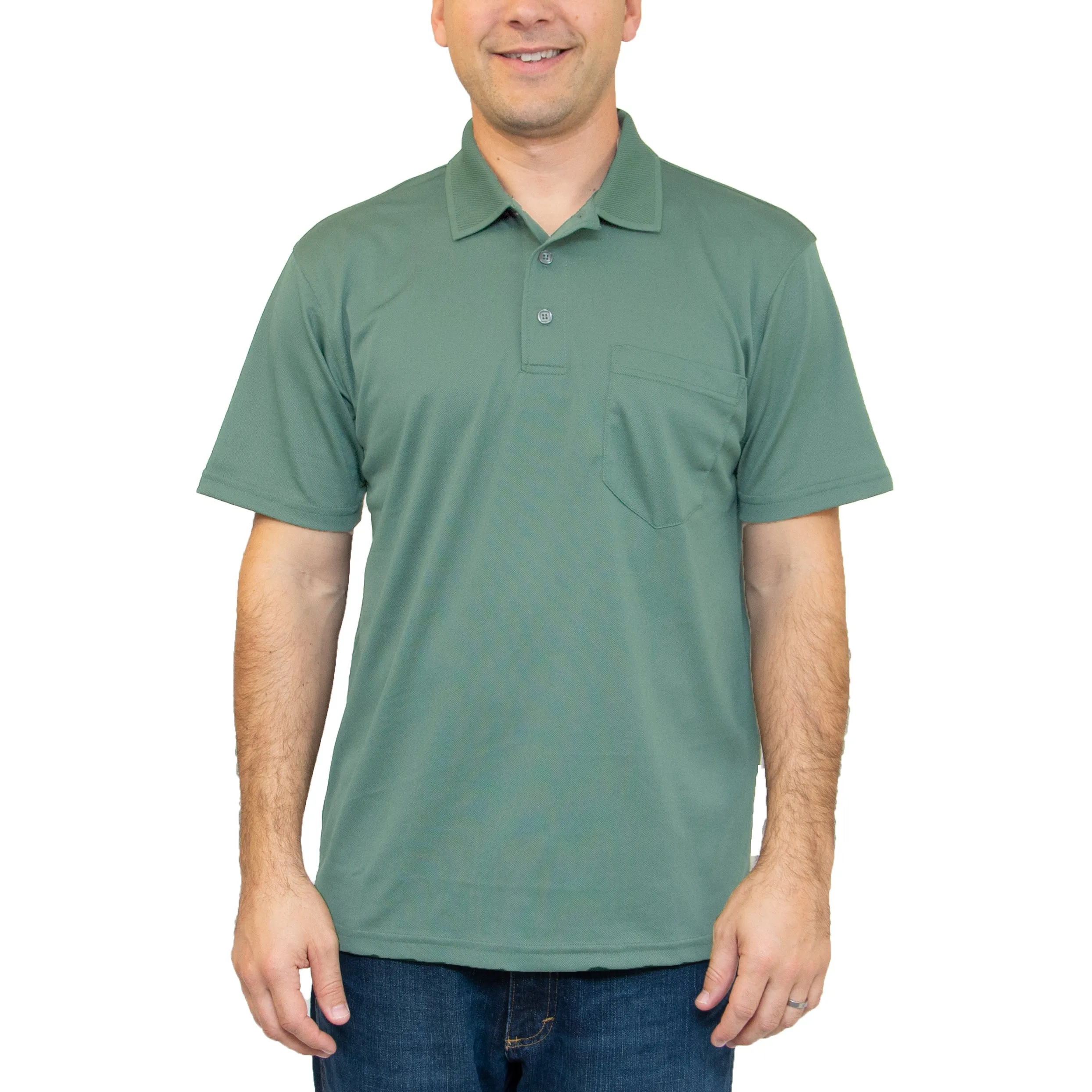 All American Clothing Co. - Aqua Dry Polo with Pocket - Image 7