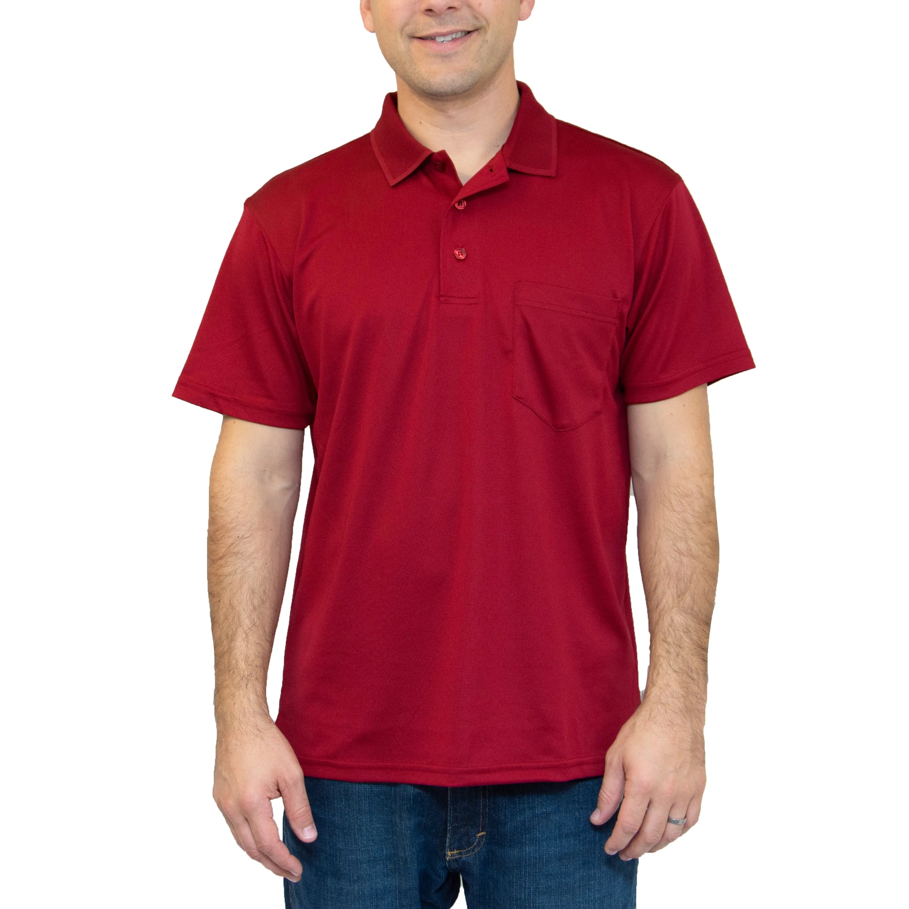 All American Clothing Co. - Aqua Dry Polo with Pocket - Image 8