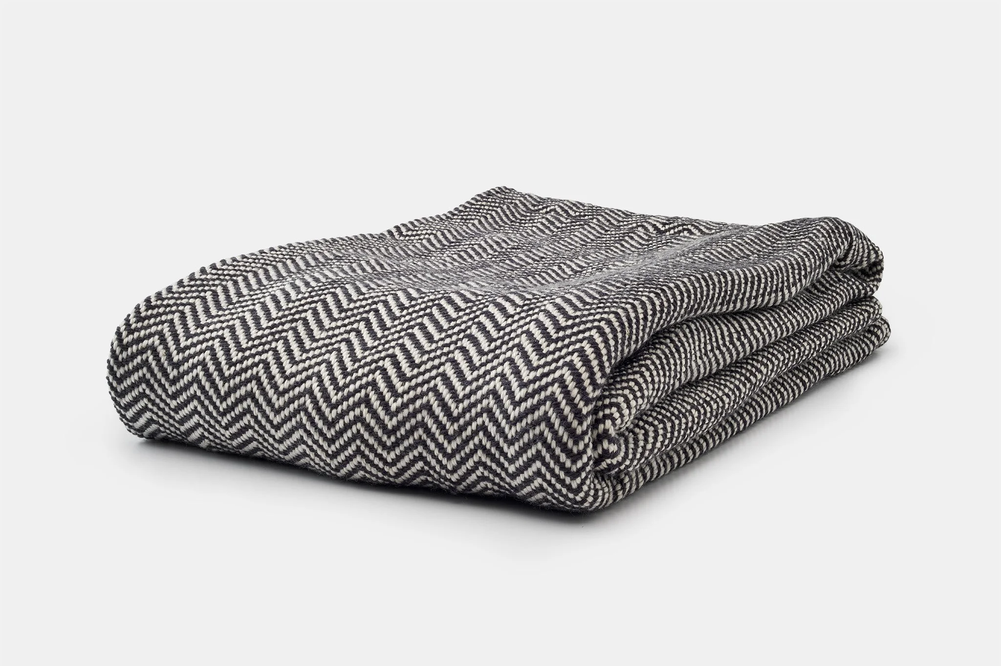American Made Chevron Wool Throw Blanket - Image 8