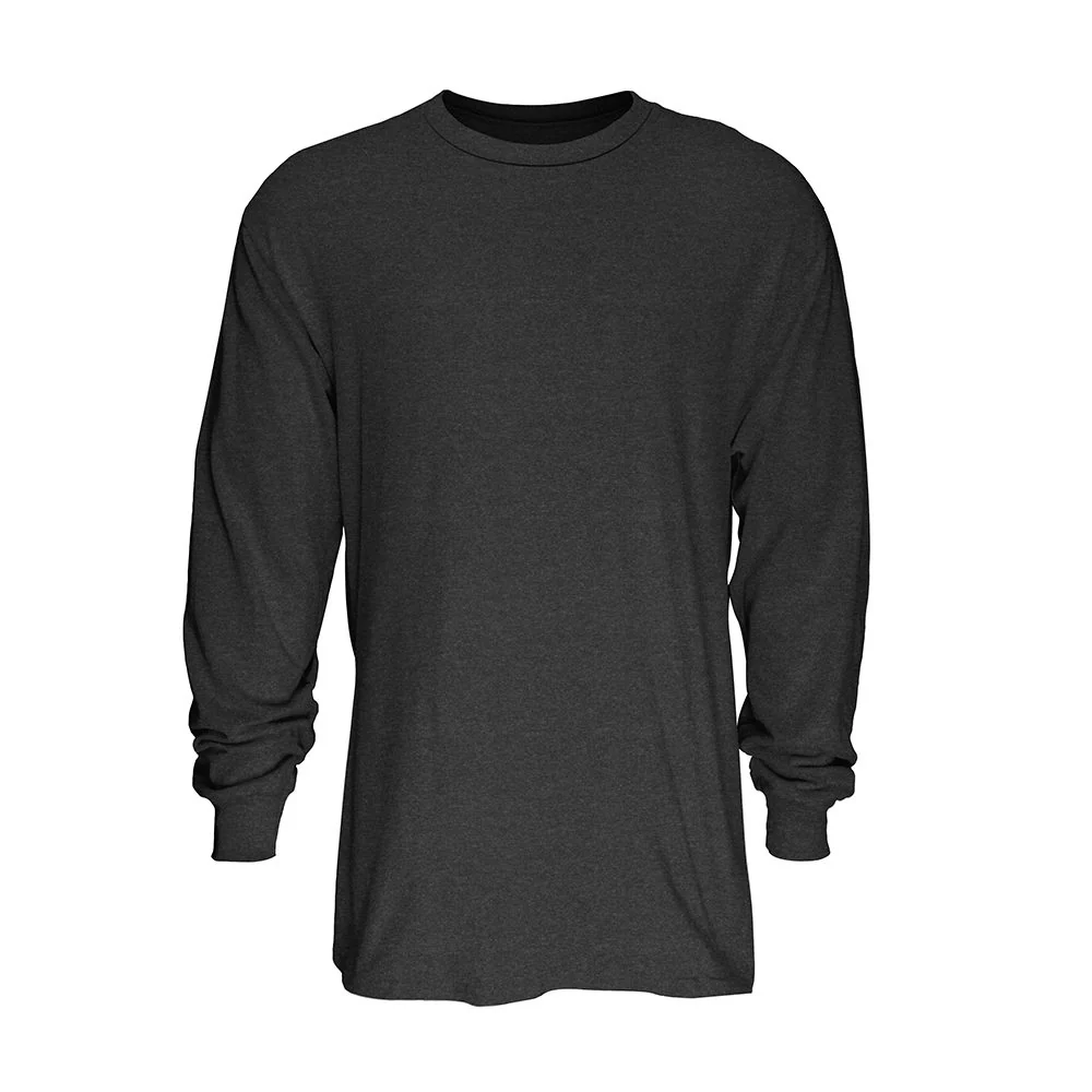 Classic Cotton Blend Long Sleeve Crew Neck T-Shirt - Image 3