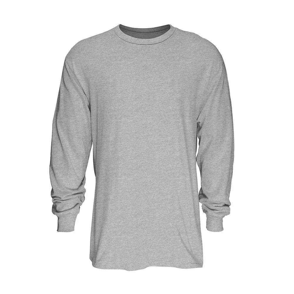 Classic Cotton Blend Long Sleeve Crew Neck T-Shirt - Image 7