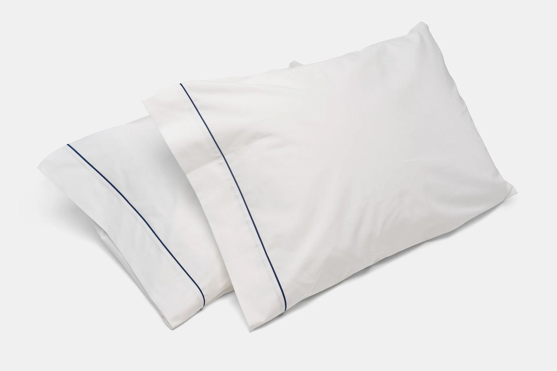 American Made Natural Cotton Bed Pillowcases with Classic Piping - Image 6