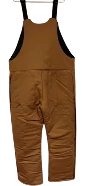 Men's Brown Canvas Work Bibs - Image 3