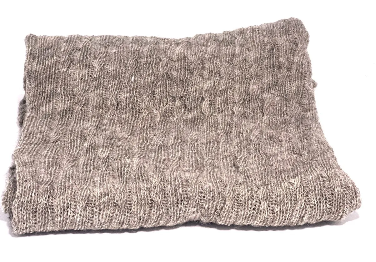 Delicate Cables Lightweight Pacarino Poncho - Image 5