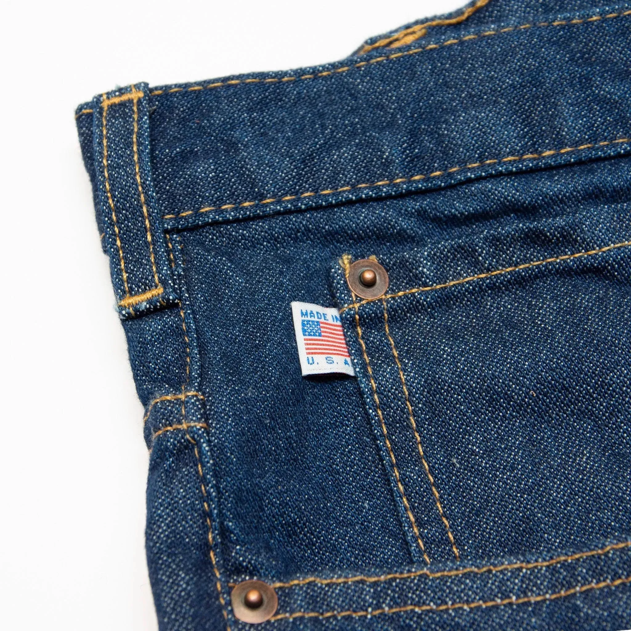 Discontinued Sizes - AA701D - Men's Boot Cut Jean with Gusset - Dark Stonewash - Image 14