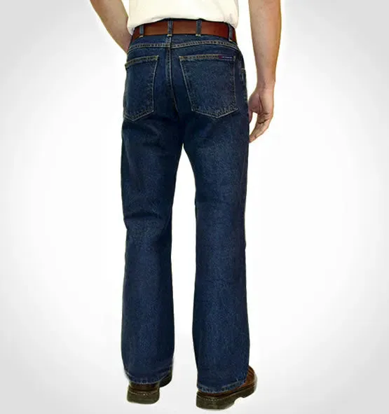 Discontinued Sizes - AA701D - Men's Boot Cut Jean with Gusset - Dark Stonewash - Image 18