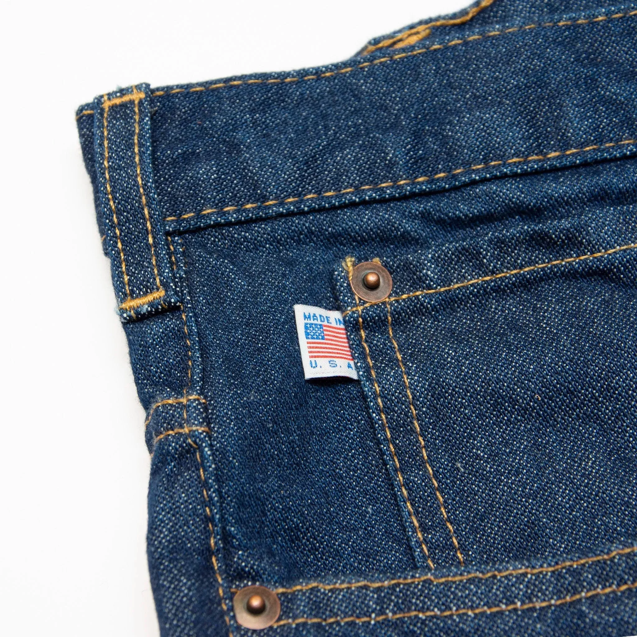 Discontinued Sizes - AA701D - Men's Boot Cut Jean with Gusset - Dark Stonewash - Image 20