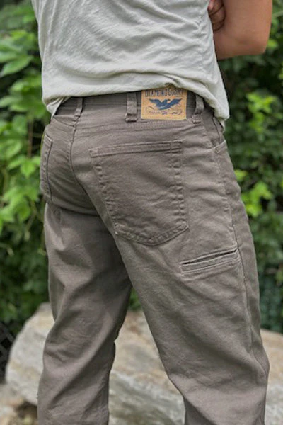 Gusset Easy Fit Stretch Canvas Six Pocket - Dark Coffee - Image 5