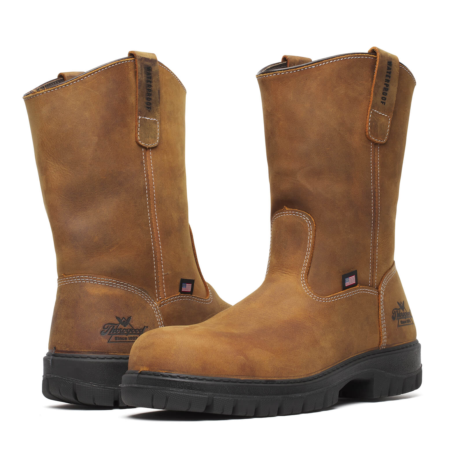 Genesis Series 11″ Chestnut Safety Toe Waterproof Work Boot - Image 2