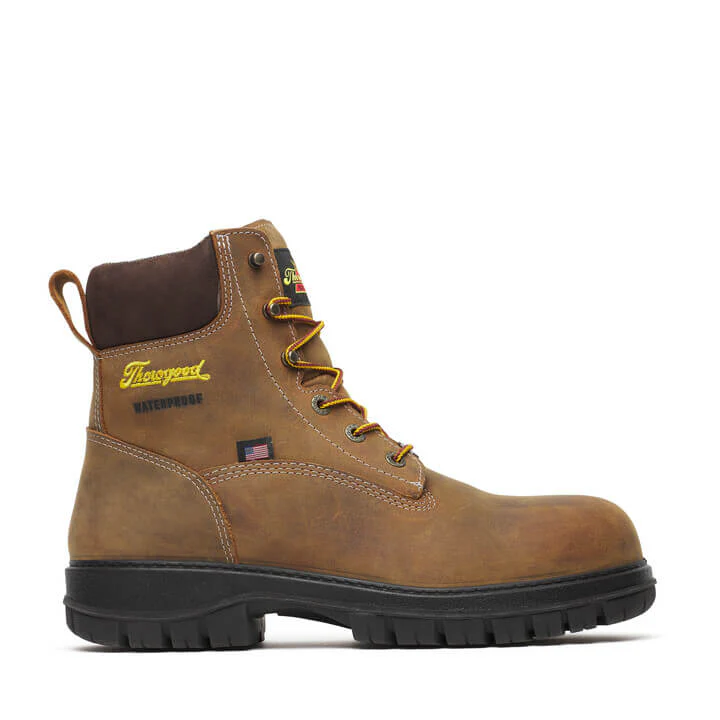 Genesis Series 6″ Chestnut Safety Toe Waterproof Work Boot - Image 3