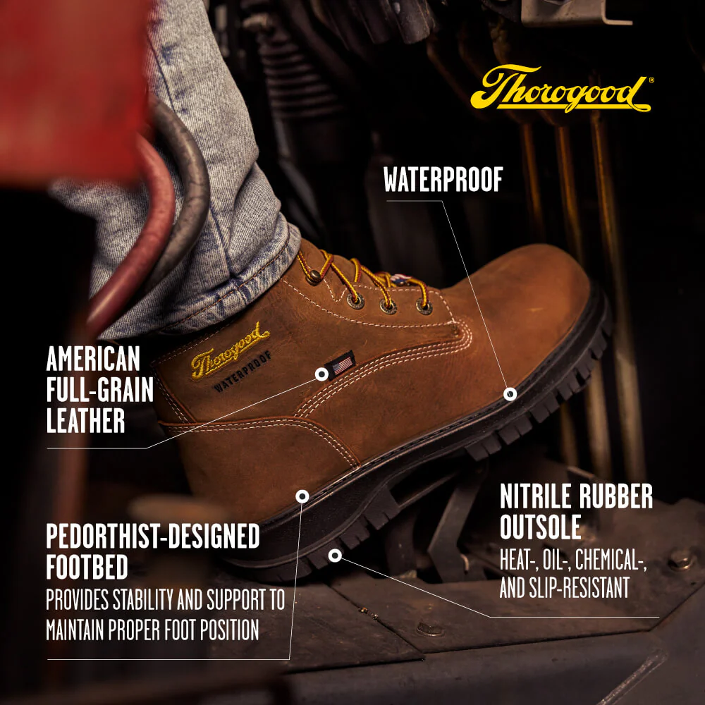 Genesis Series 6″ Chestnut Waterproof Work Boot - Image 10