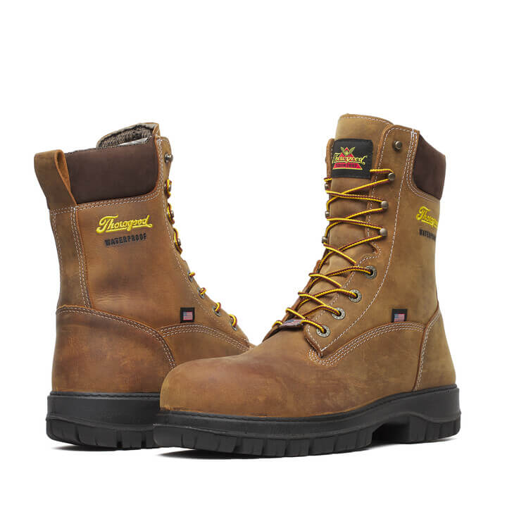 Genesis Series 8″ Chestnut Safety Toe Waterproof Insulated Work Boot - Image 2