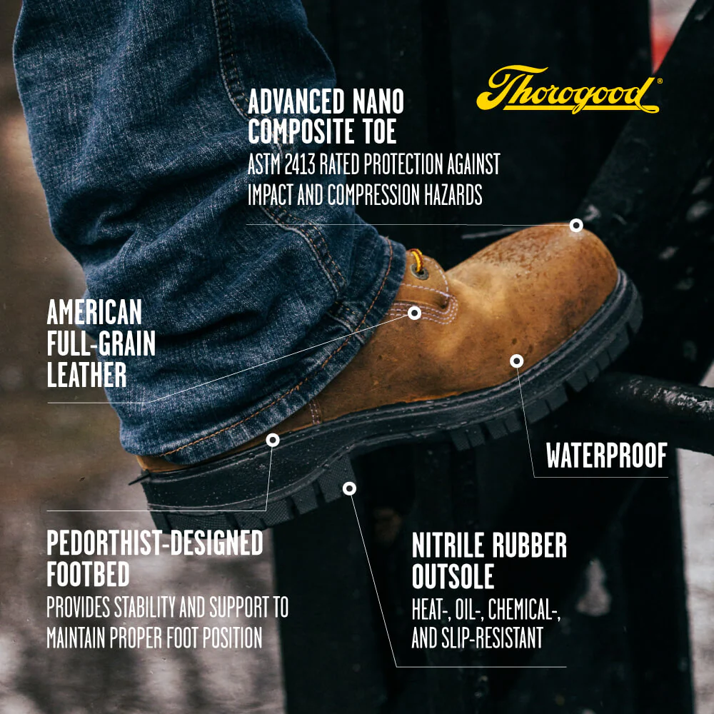 Genesis Series 8″ Chestnut Safety Toe Waterproof Insulated Work Boot - Image 9