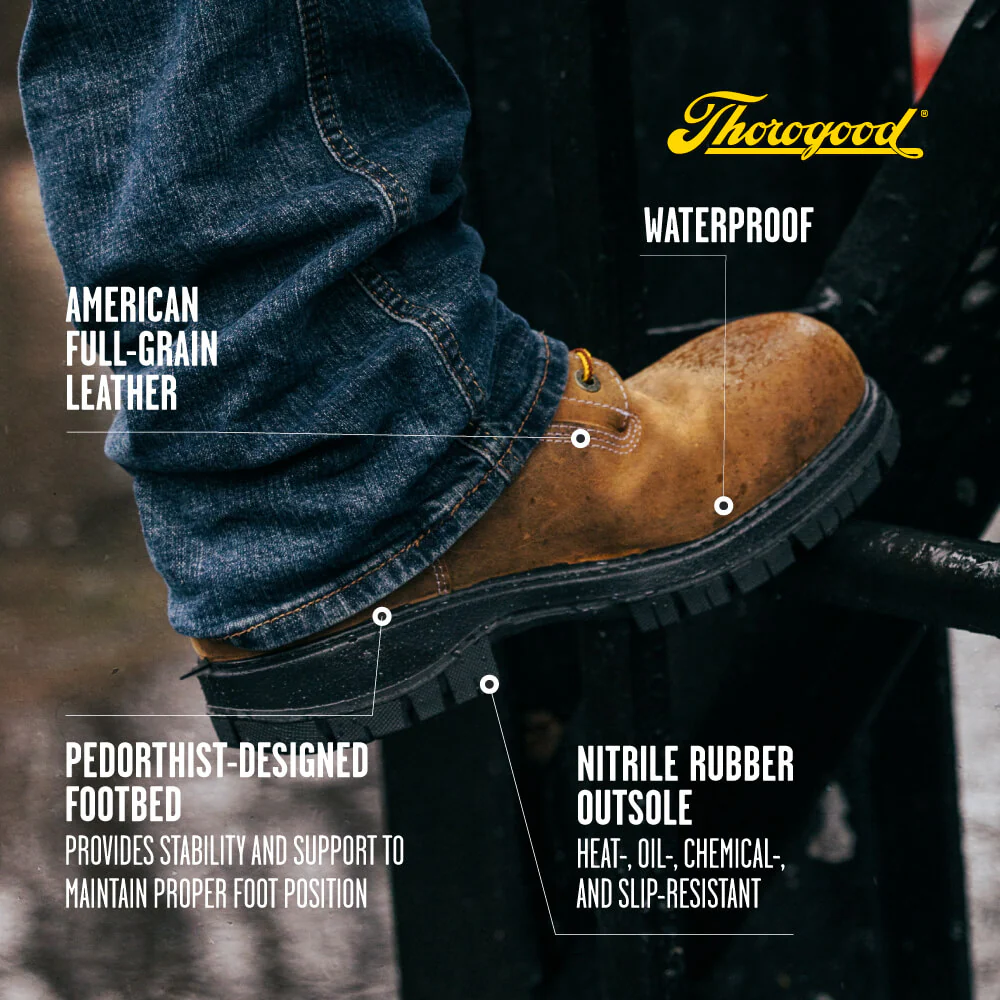 Genesis Series 8″ Chestnut Waterproof Work Boot - Image 8