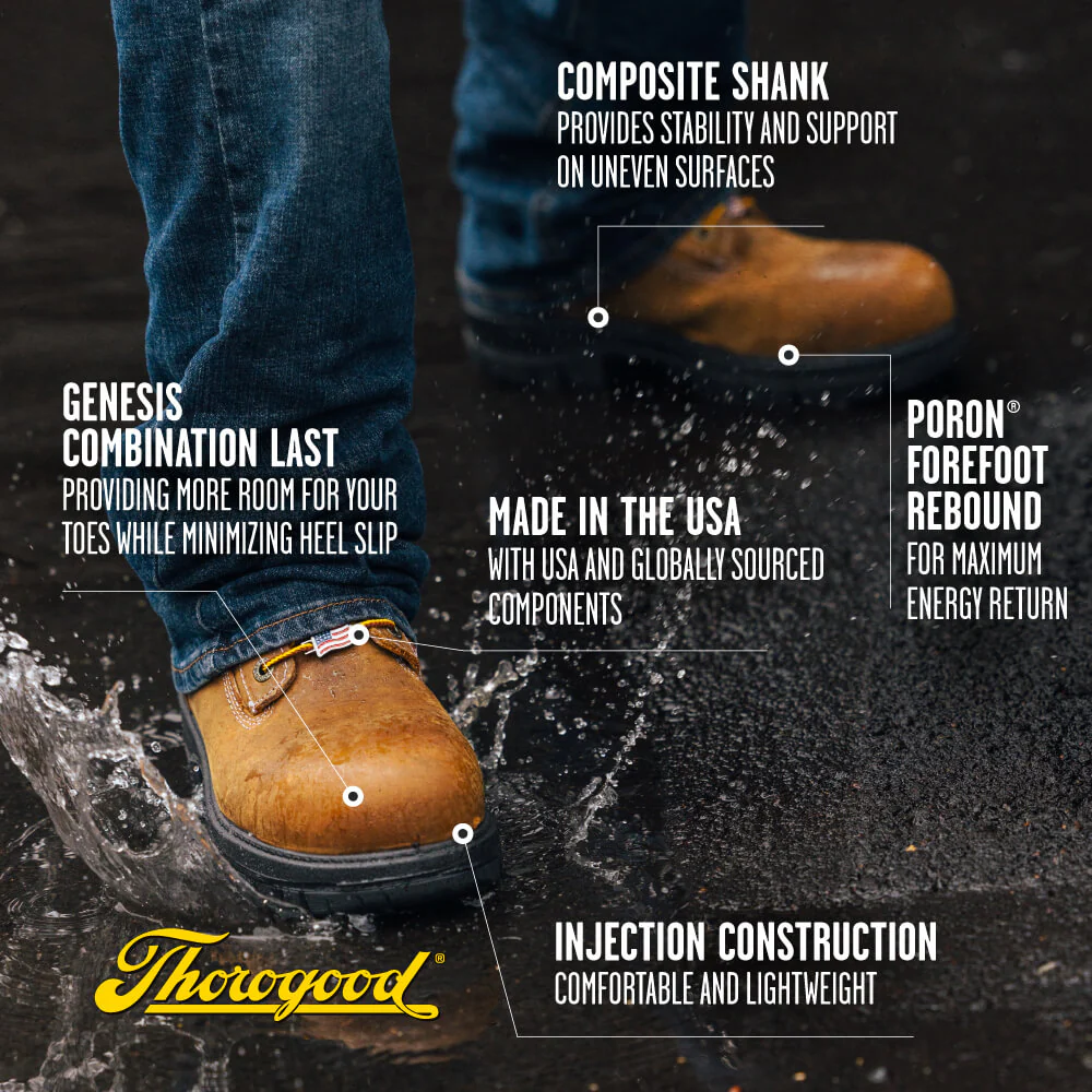 Genesis Series 8″ Chestnut Waterproof Work Boot - Image 9