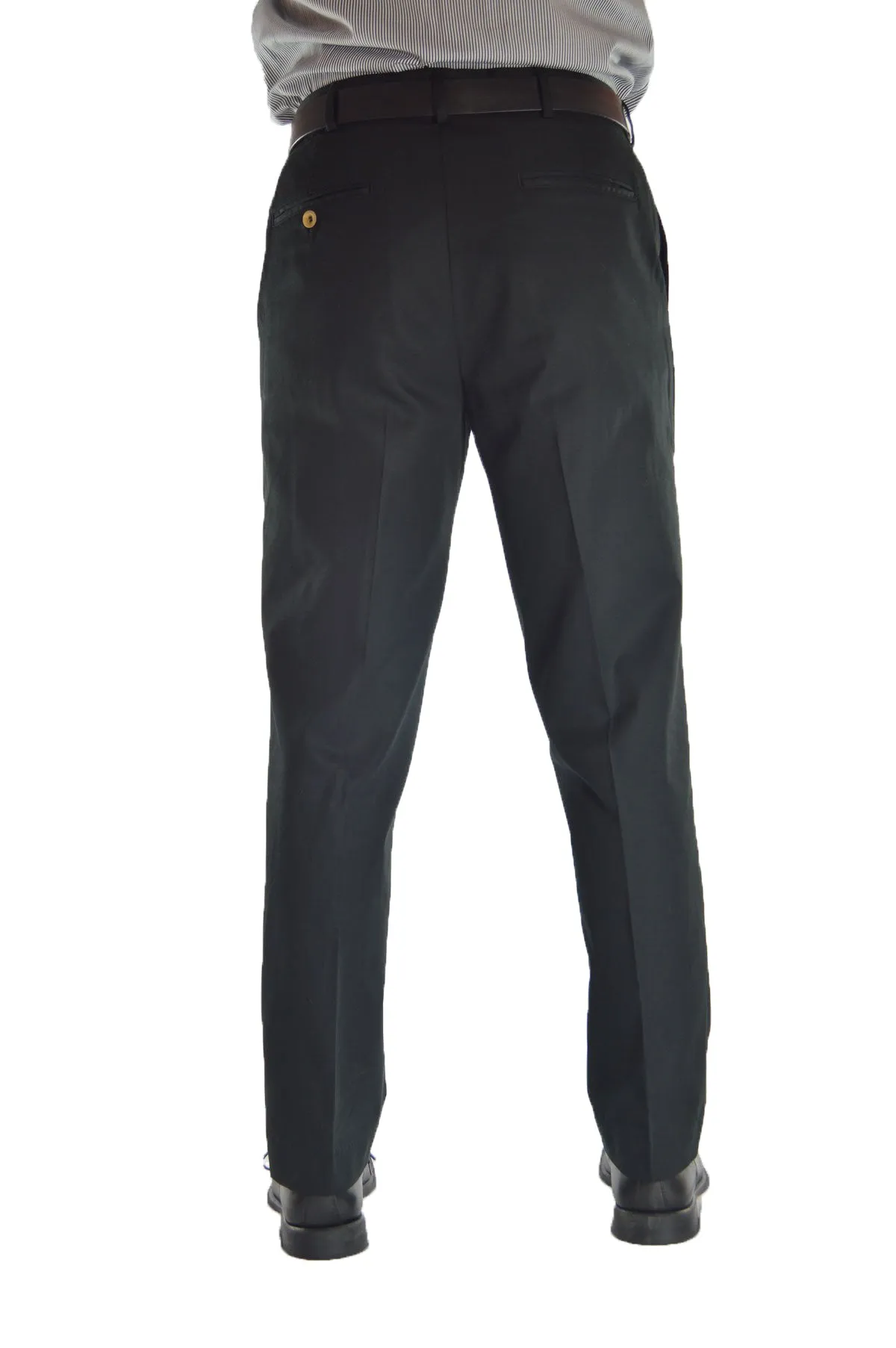 Georgia Cotton Gabardine Pants - Black - Image 3
