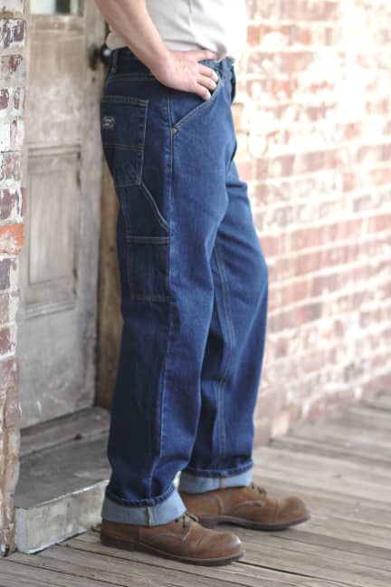 Gusset Carpenter Jeans - Dark Stonewash - Image 2