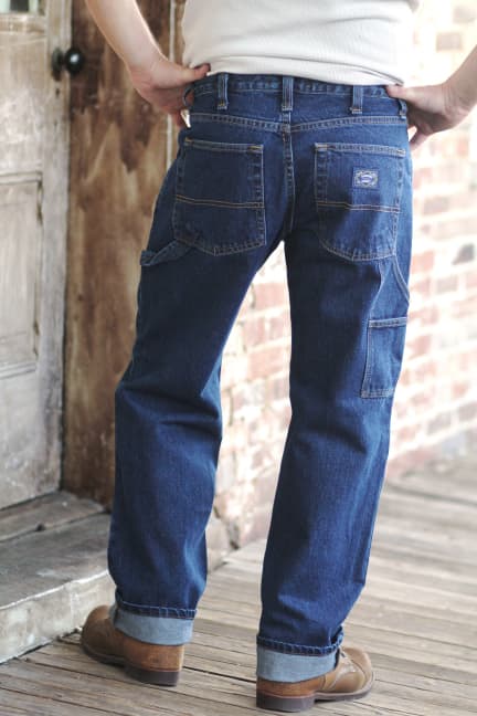 Gusset Carpenter Jeans - Dark Stonewash - Image 3