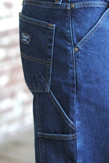Gusset Carpenter Jeans - Dark Stonewash - Image 4