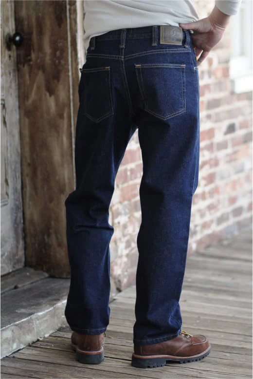 Gusset Relaxed Fit Jean - Industrial Blue - Image 2