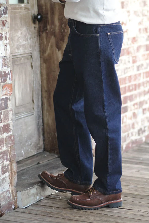 Gusset Relaxed Fit Jean - Industrial Blue - Image 3