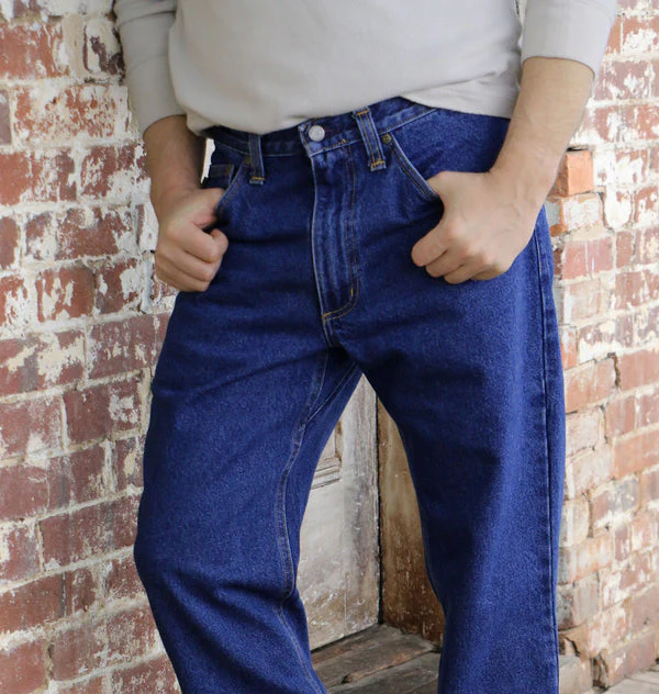 Gusset Relaxed Fit Jean - Stonewash - Image 3