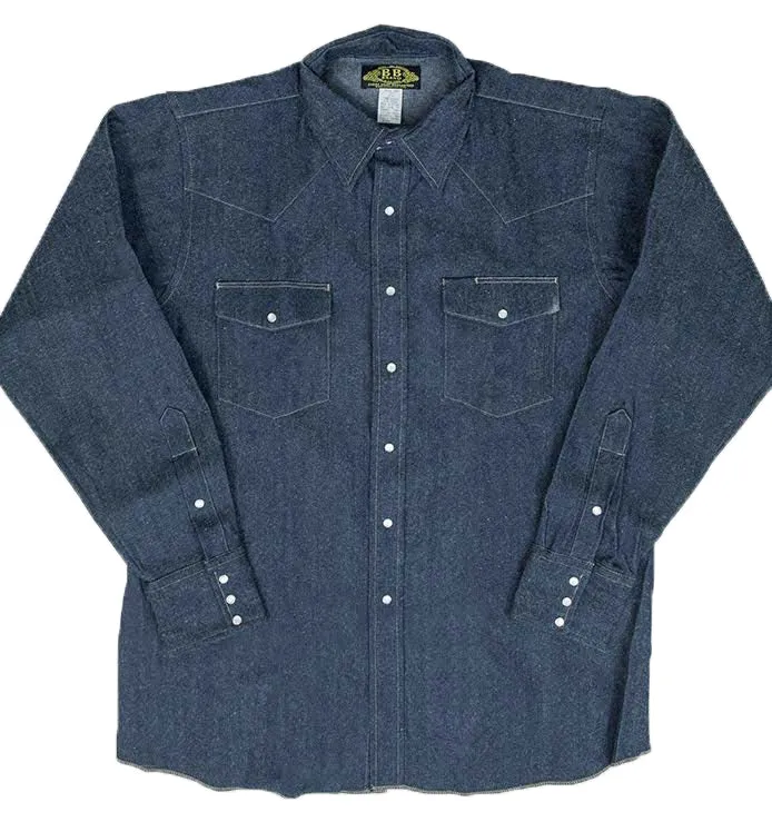 Heavyweight Denim Work Shirt - Made in USA - Image 7