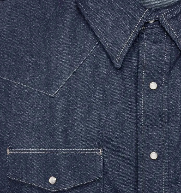 Heavyweight Denim Work Shirt - Made in USA - Image 8
