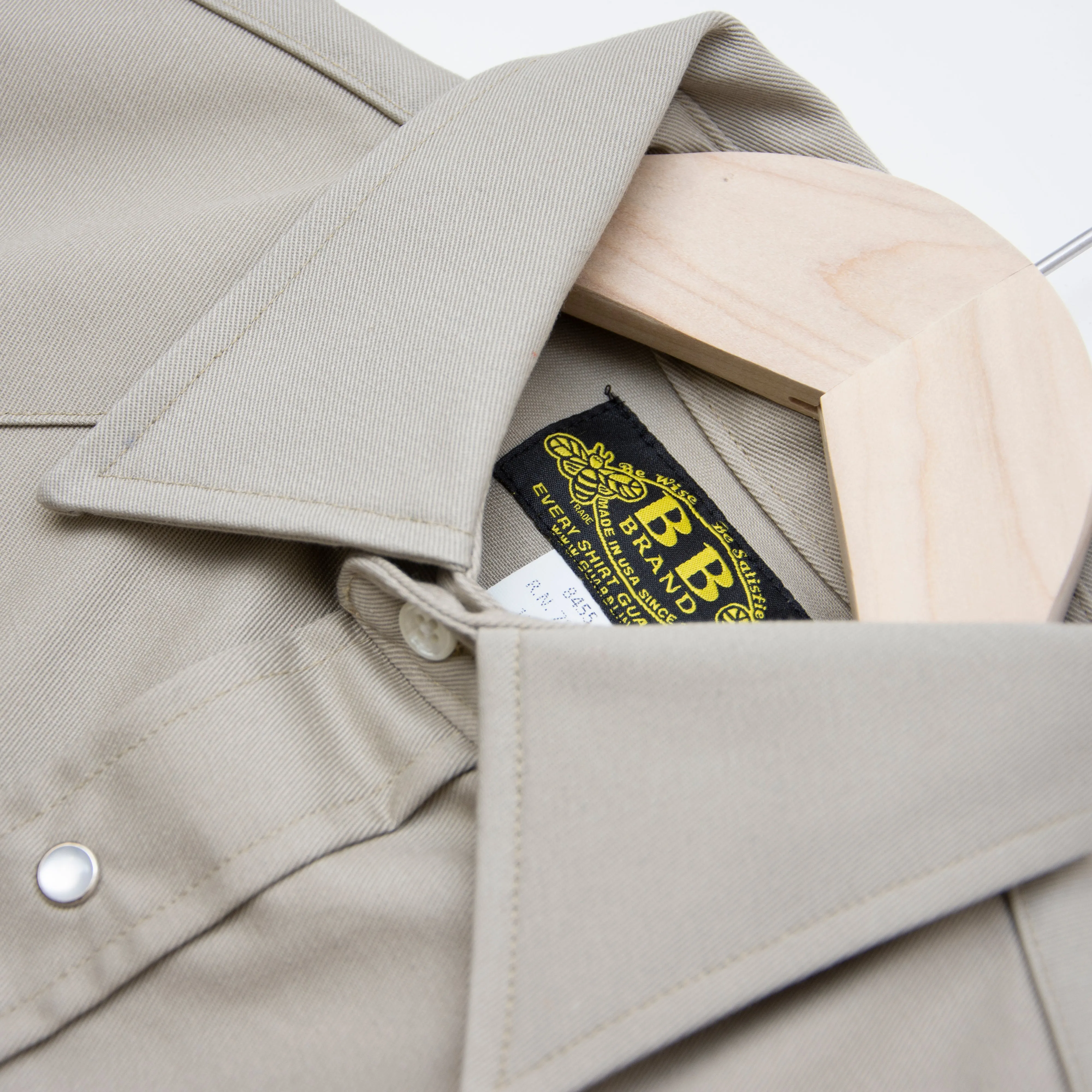 Heavyweight Khaki Work Shirt - Made in USA - Image 5