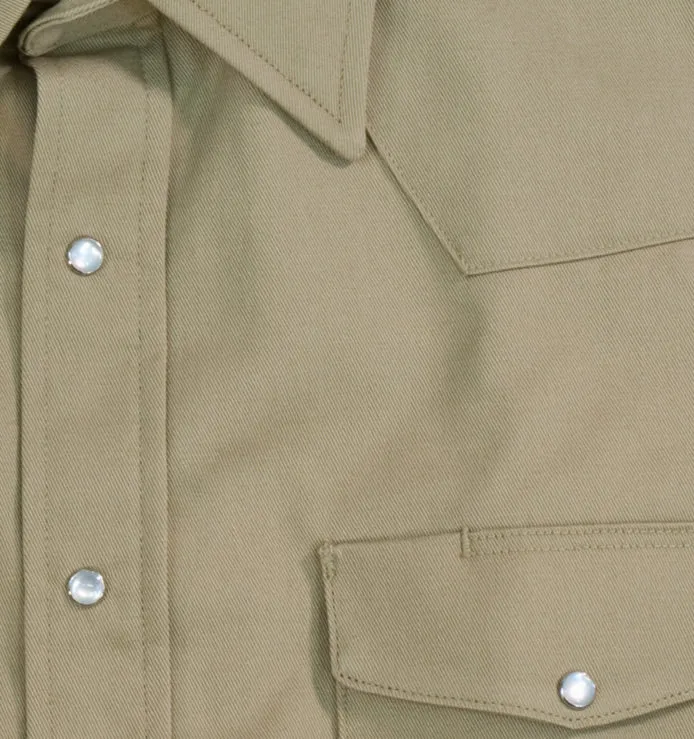 Heavyweight Khaki Work Shirt - Made in USA - Image 9
